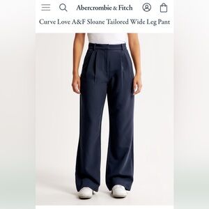Curve Love Sloane Wide Leg Trousers Abercrombie